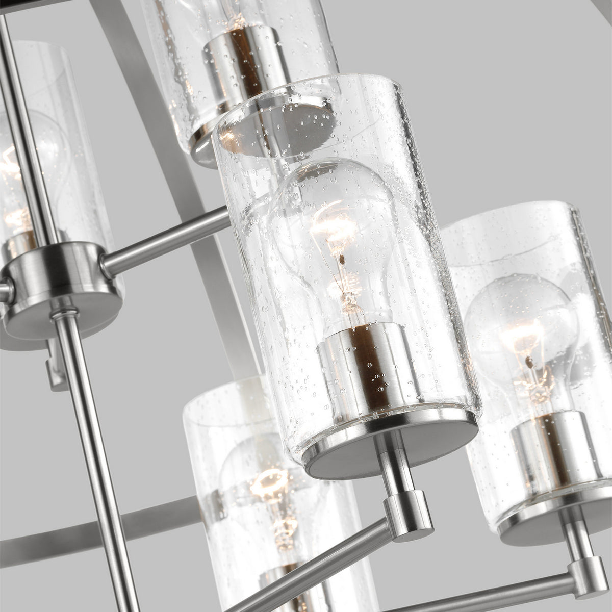 Alturas Nine Light Chandelier — Clear Seeded