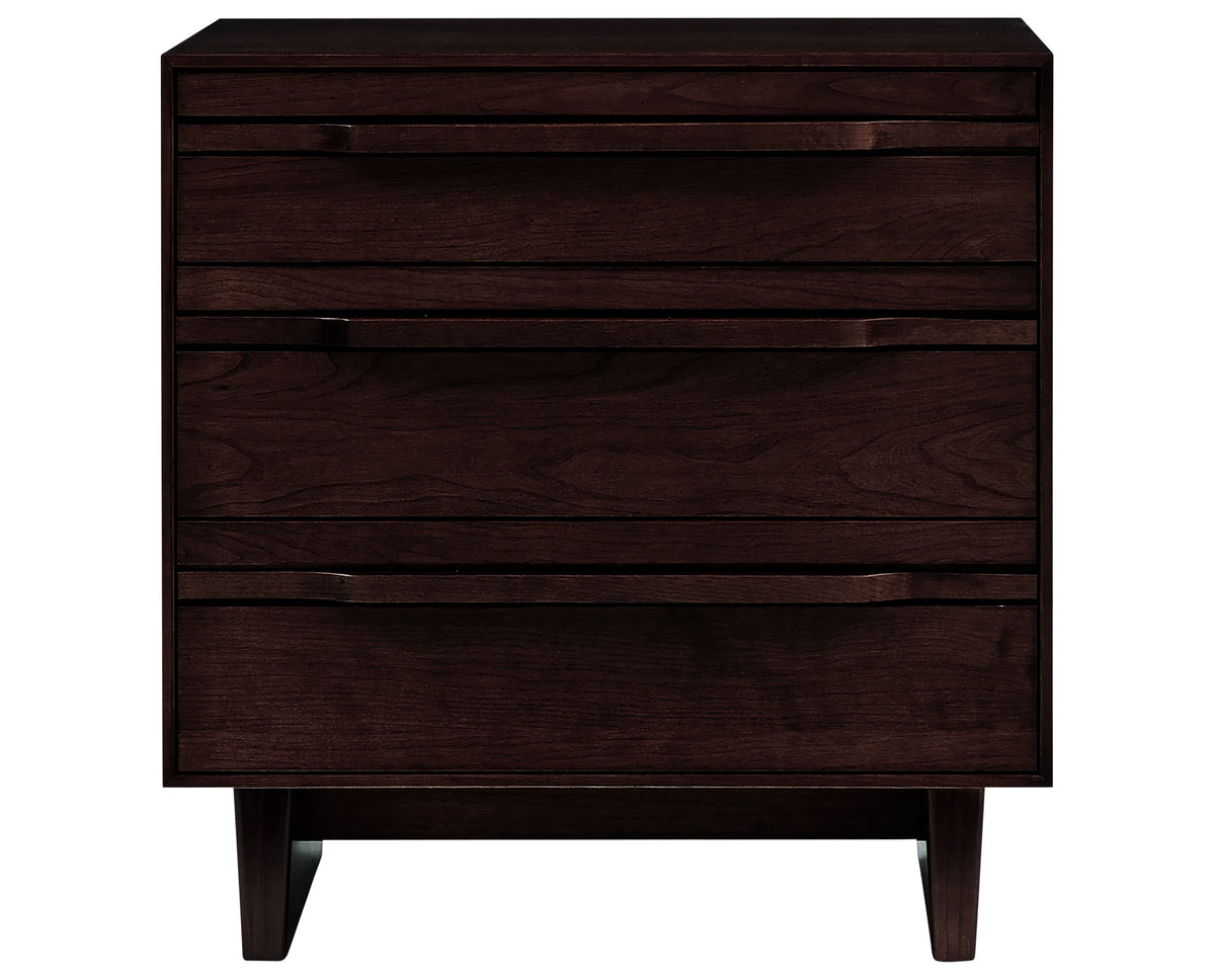 West Bros Camber Bedside Chest in 92 Graphite