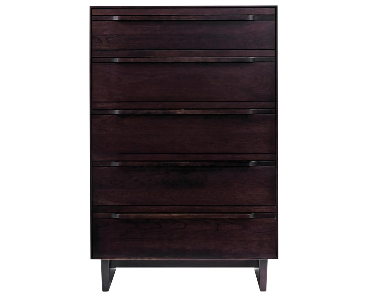 West Bros Camber Chest of Drawers in 92 Graphite