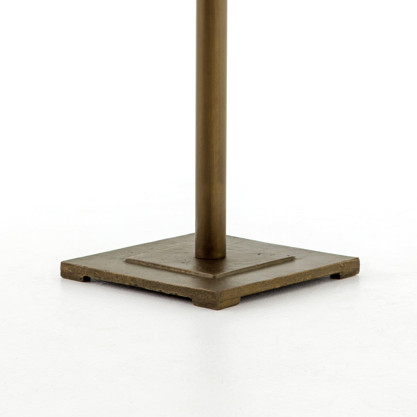 Aged Brass with Acid Etched Aged Brass | Fannin Bar Table | Valley Ridge Furniture
