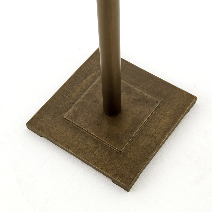 Aged Brass with Acid Etched Aged Brass | Fannin Bar Table | Valley Ridge Furniture