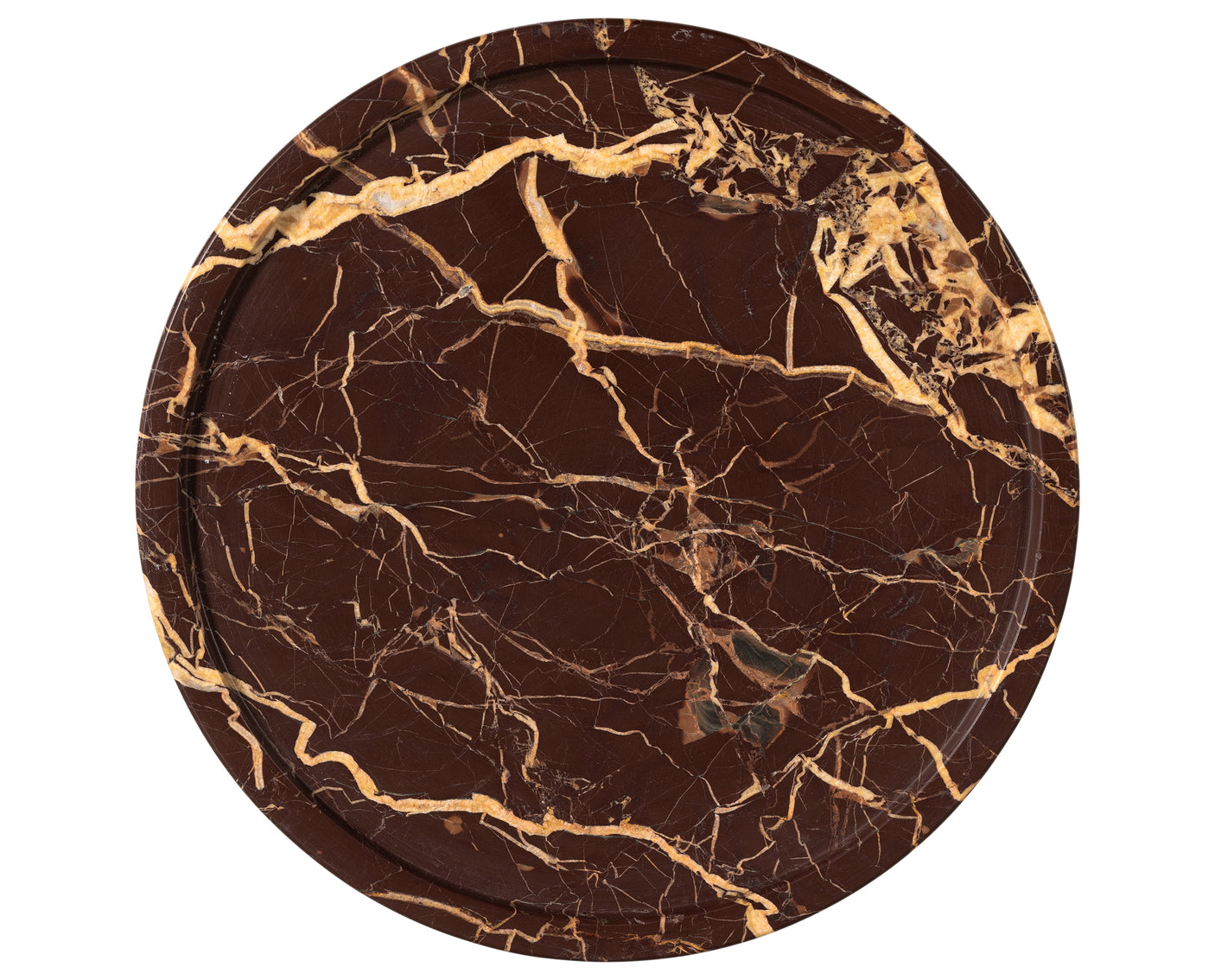 Merlot Marble with Dark Kettle Black Iron | Viola Accent Table | Valley Ridge Furniture