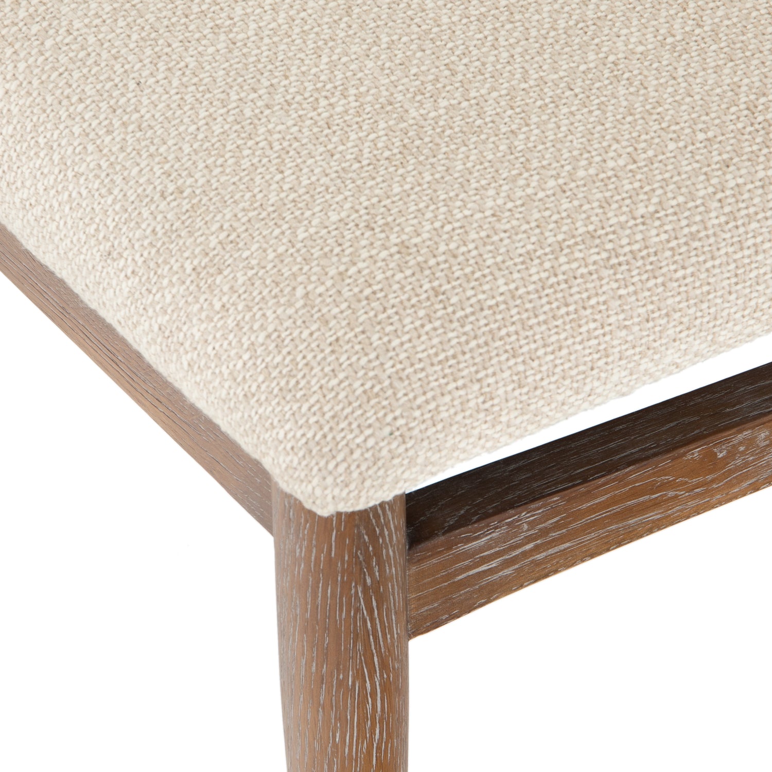 Irving Taupe Fabric with Pecan Whitewash Nettlewood | Joren Dining Chair | Valley Ridge Furniture