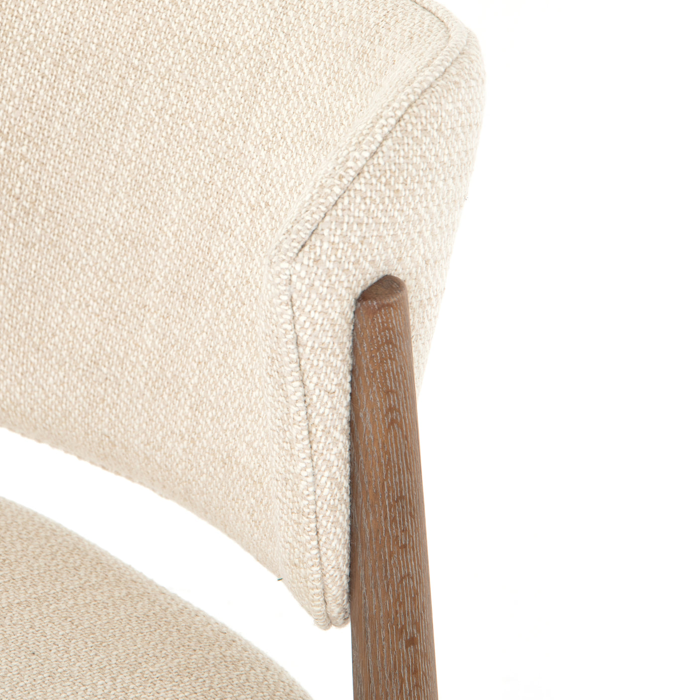 Irving Taupe Fabric with Pecan Whitewash Nettlewood | Joren Dining Chair | Valley Ridge Furniture