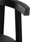 Black Leather with Black Rosa Morada (Counter Height) | Tex Bar/Counter Stool | Valley Ridge Furniture