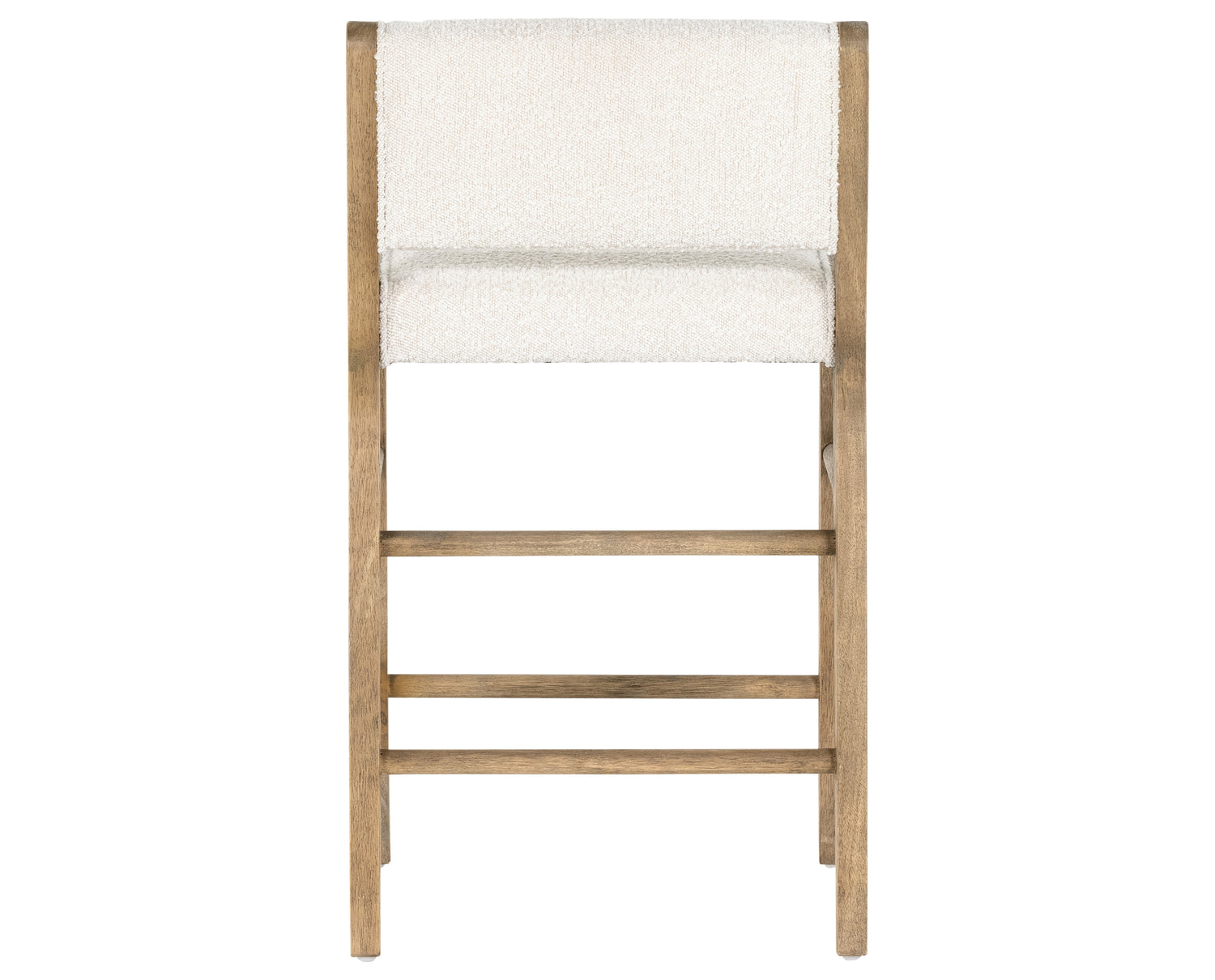 Knoll Natural Fabric with Weathered Drift Parawood (Counter Height) | Charon Bar/Counter Stool | Valley Ridge Furniture