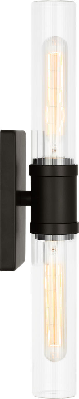 Keaton 20" Vanity Sconce — Clear Fluted