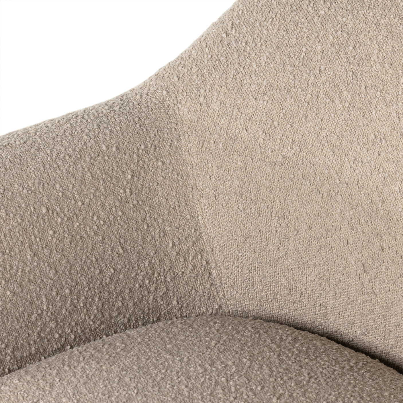 Knoll Sand Fabric with Matte Ebony Iron | Suerte Chair | Valley Ridge Furniture