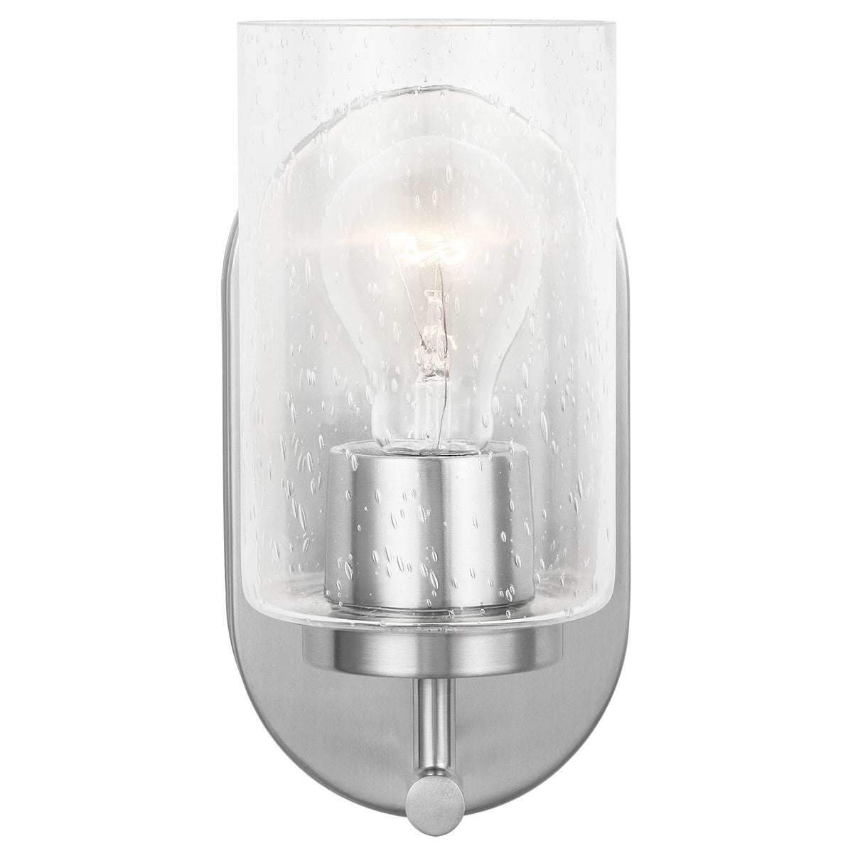 Oslo One Light Bath — Clear Seeded