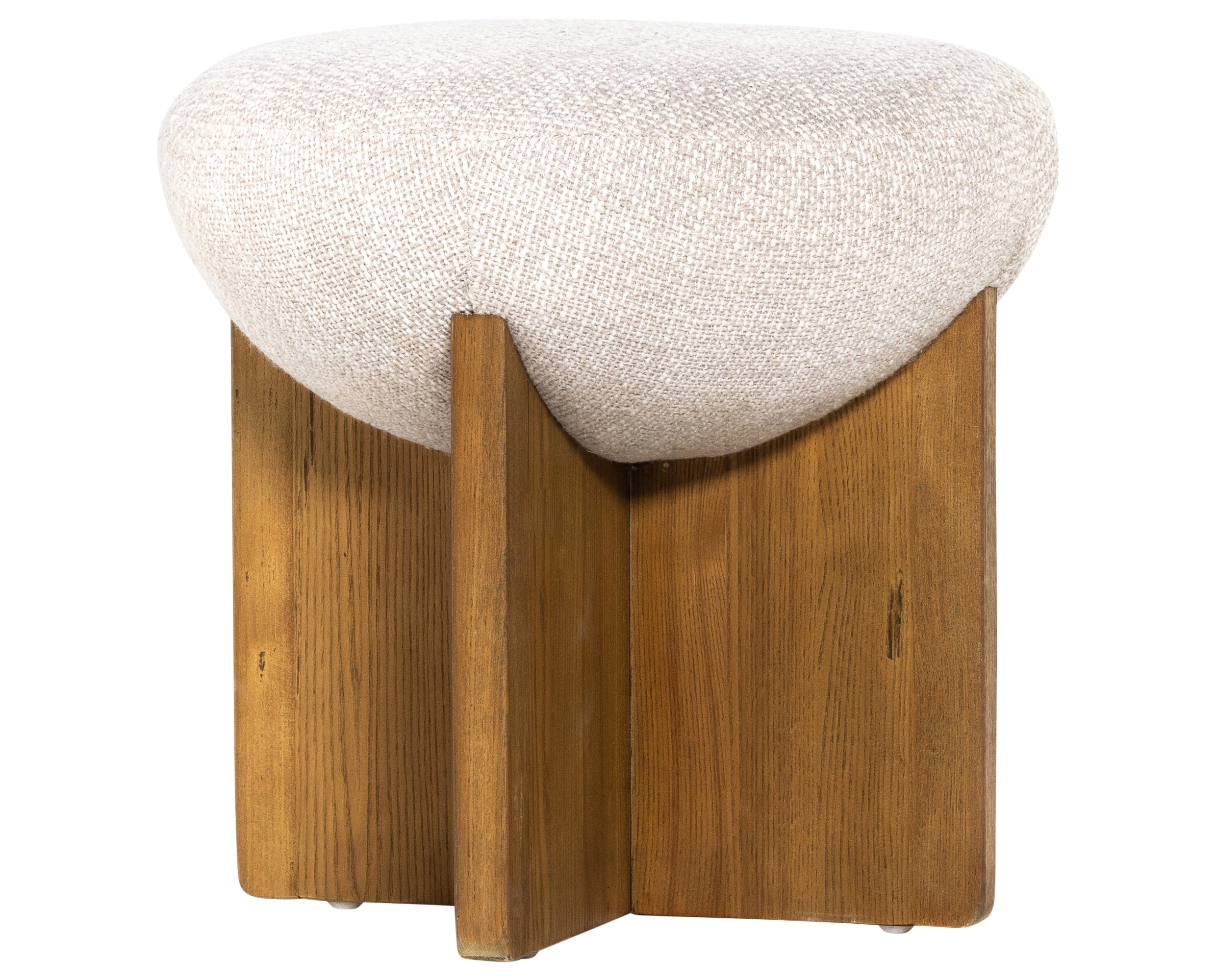 Gibson Wheat Fabric with Toasted Ash | Dax Small Ottoman | Valley Ridge Furniture
