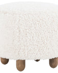 Andes Natural Fabric with Distressed Natural Parawood | Aniston Ottoman | Valley Ridge Furniture