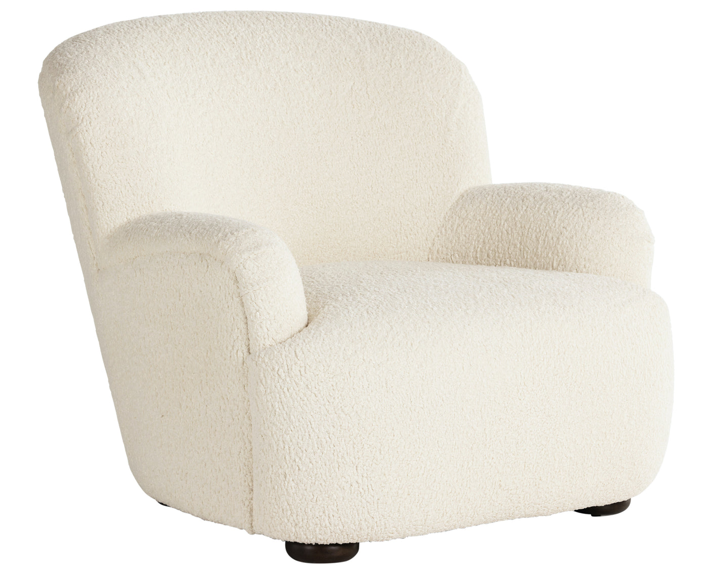 Sheepskin Natural Fabric with Almond Parawood | Kadon Chair | Valley Ridge Furniture
