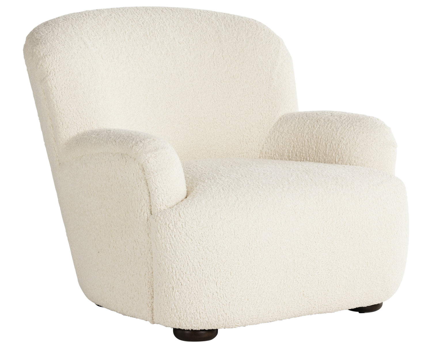 Sheepskin Natural Fabric with Almond Parawood | Kadon Chair | Valley Ridge Furniture