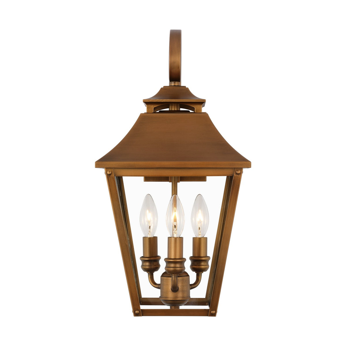 Three Light Outdoor Wall Sconce — 19.00"