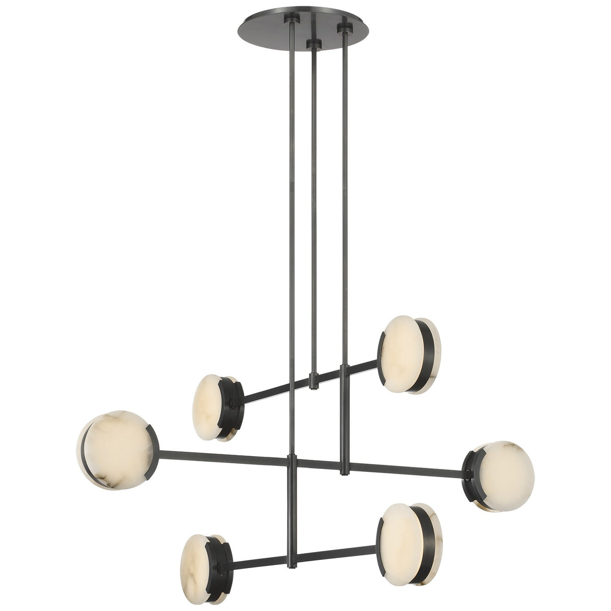 Melange 54" Multi-Positional Chandelier