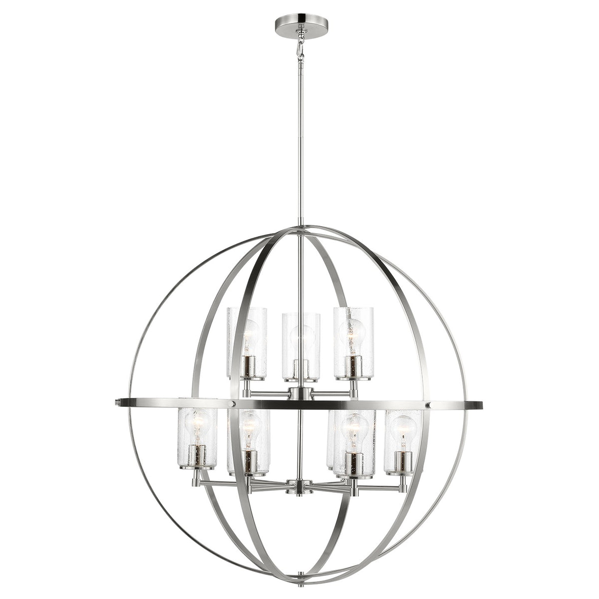 Alturas Nine Light Chandelier — Clear Seeded