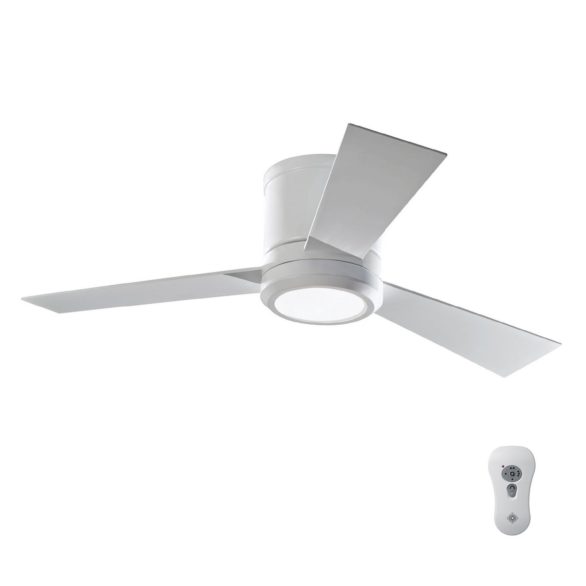 Clarity 42" Semi Flush LED Ceiling Fan