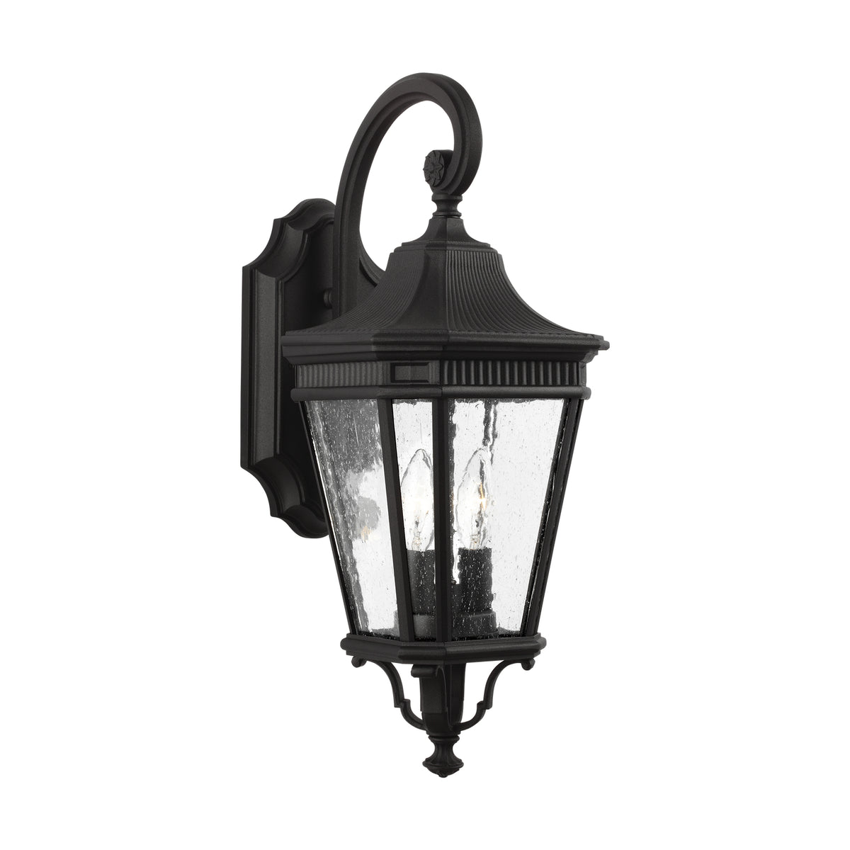 Two Light Outdoor Wall Lantern — 20.50", Torpedo Bulb