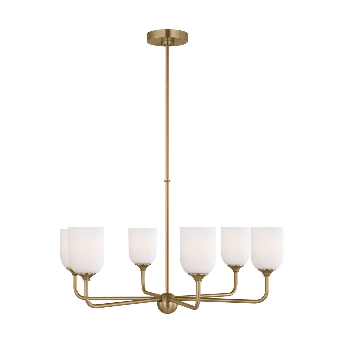Six Light Chandelier — 17.25"