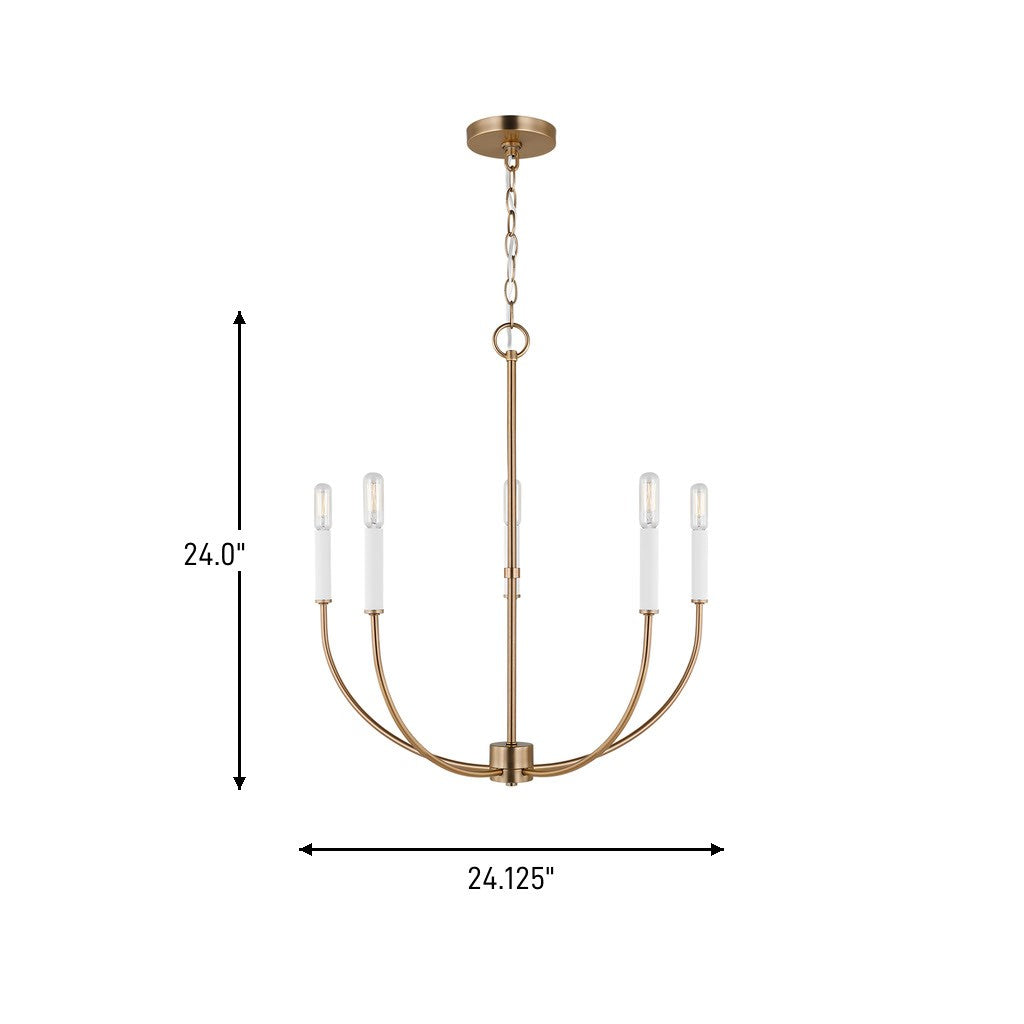 Greenwich Five Light Chandelier — 40 W