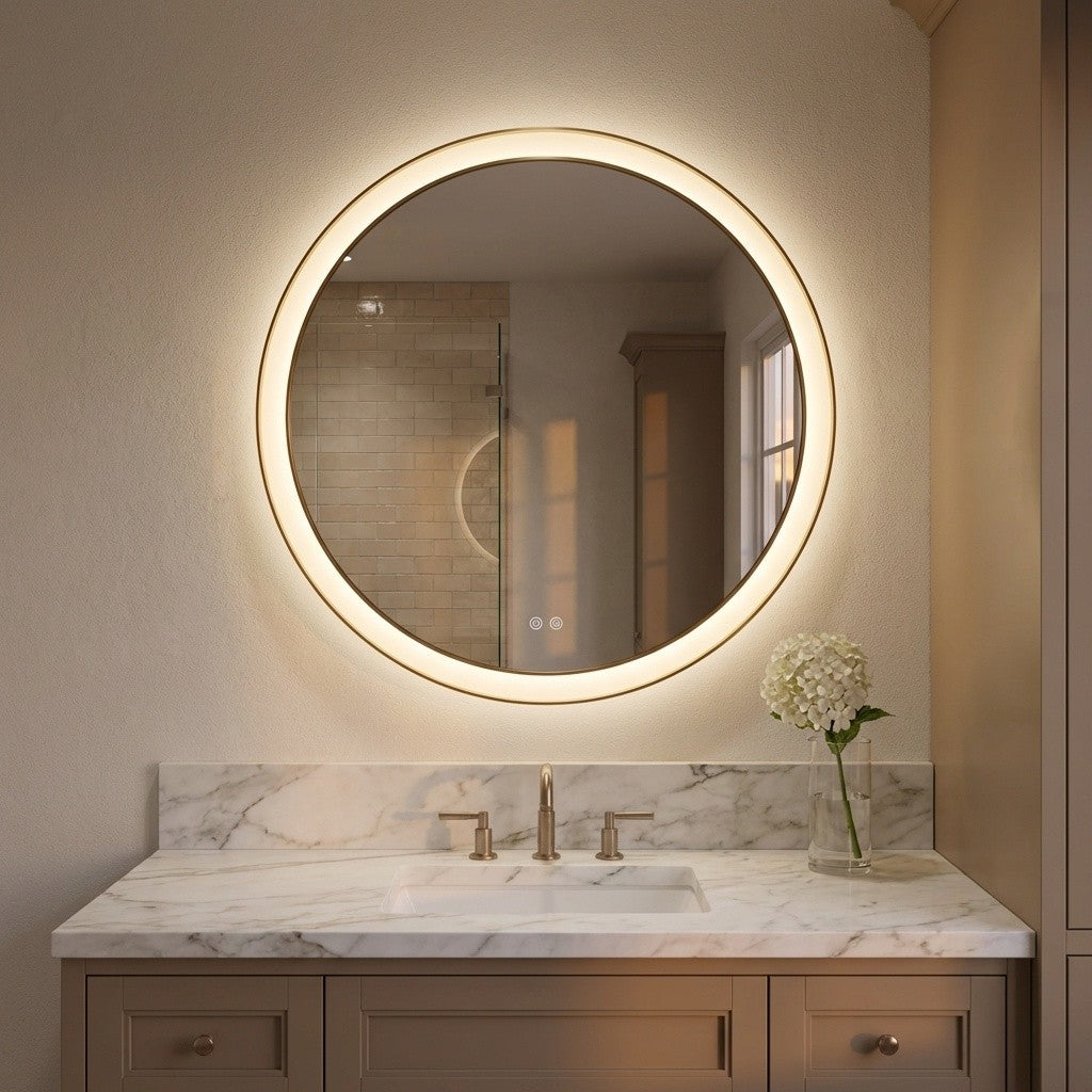 Chopin 36" Round Illuminated Mirror