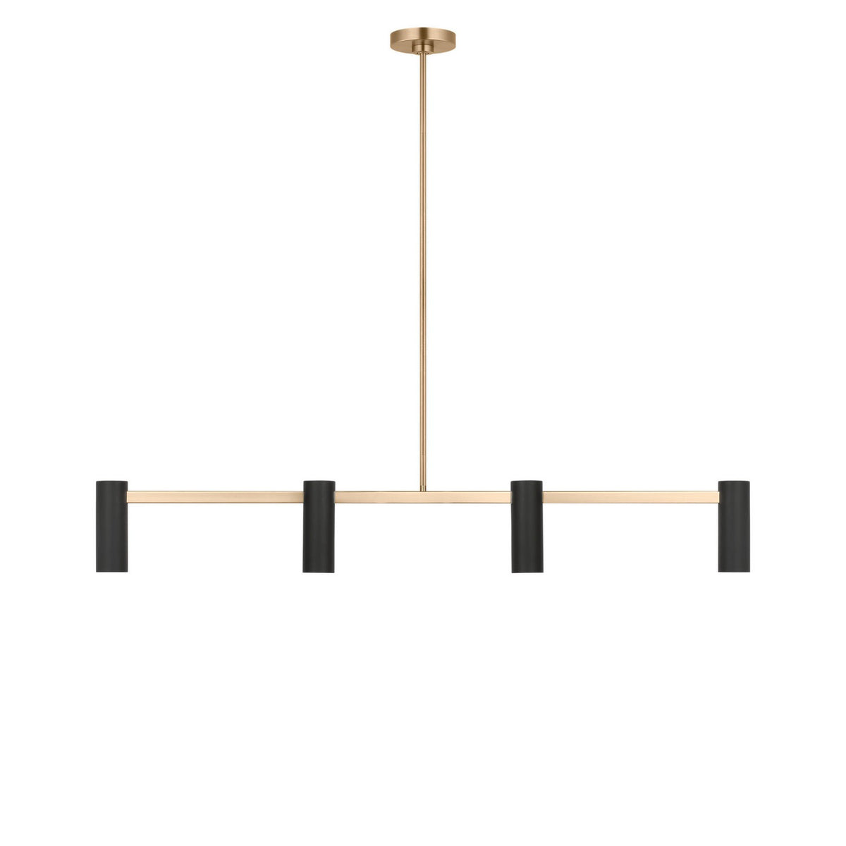 Zentro Four Light Linear Chandelier
