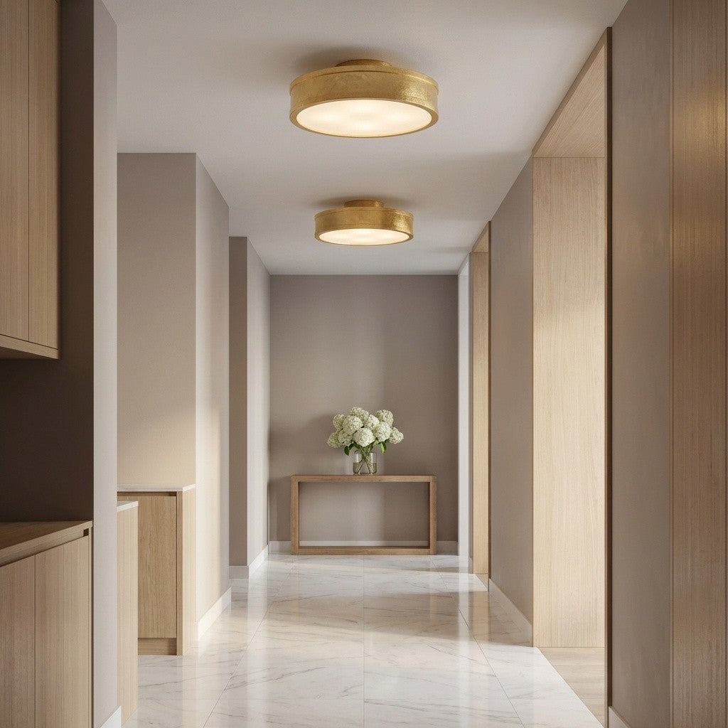 Dupont 12 Round Semi Flush