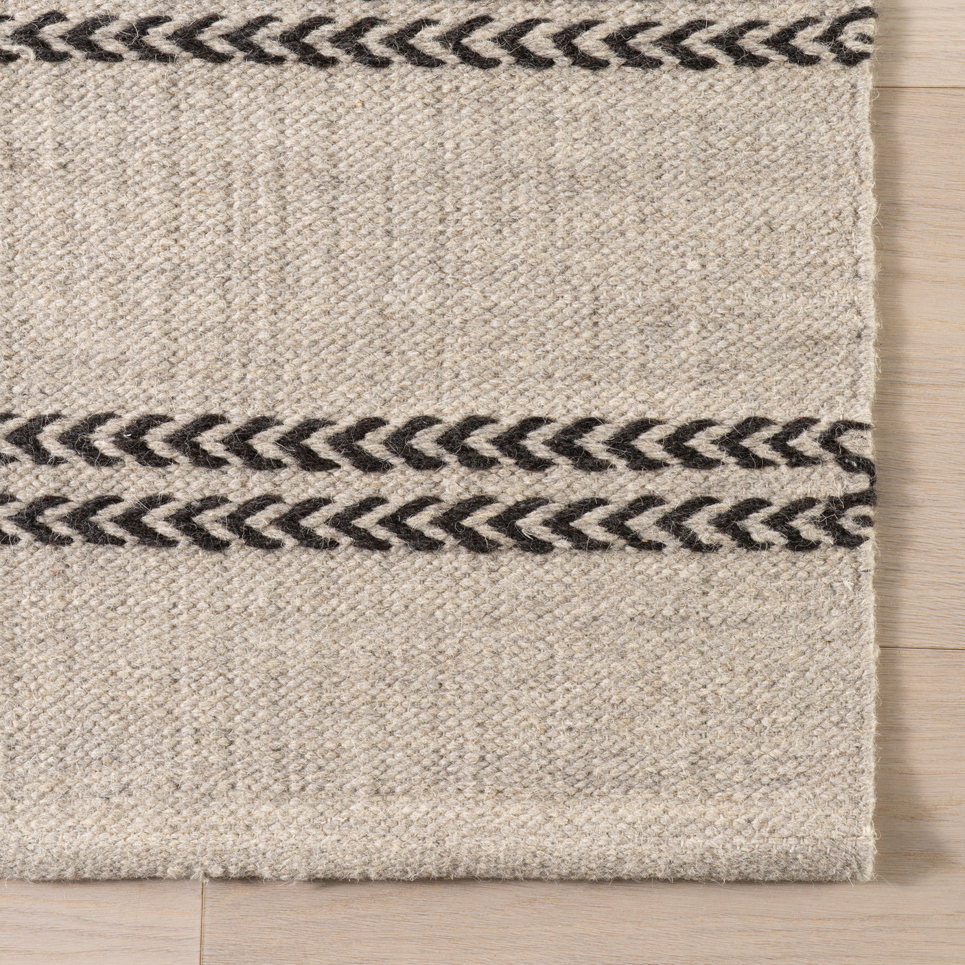 Nate Berkus York Striped Wool Cozy Area Rug