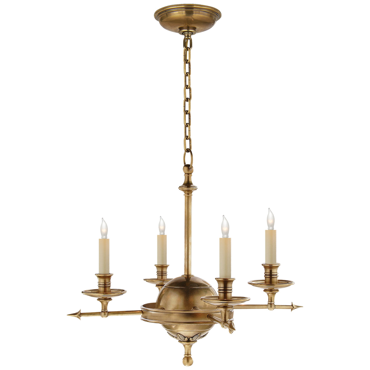 Leaf and Arrow Small Chandelier