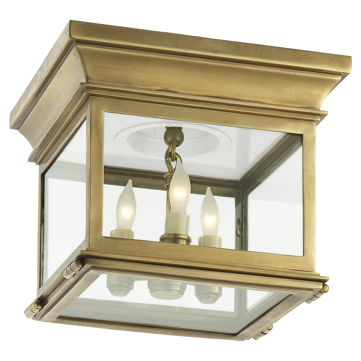 Club Small Square Flush Mount