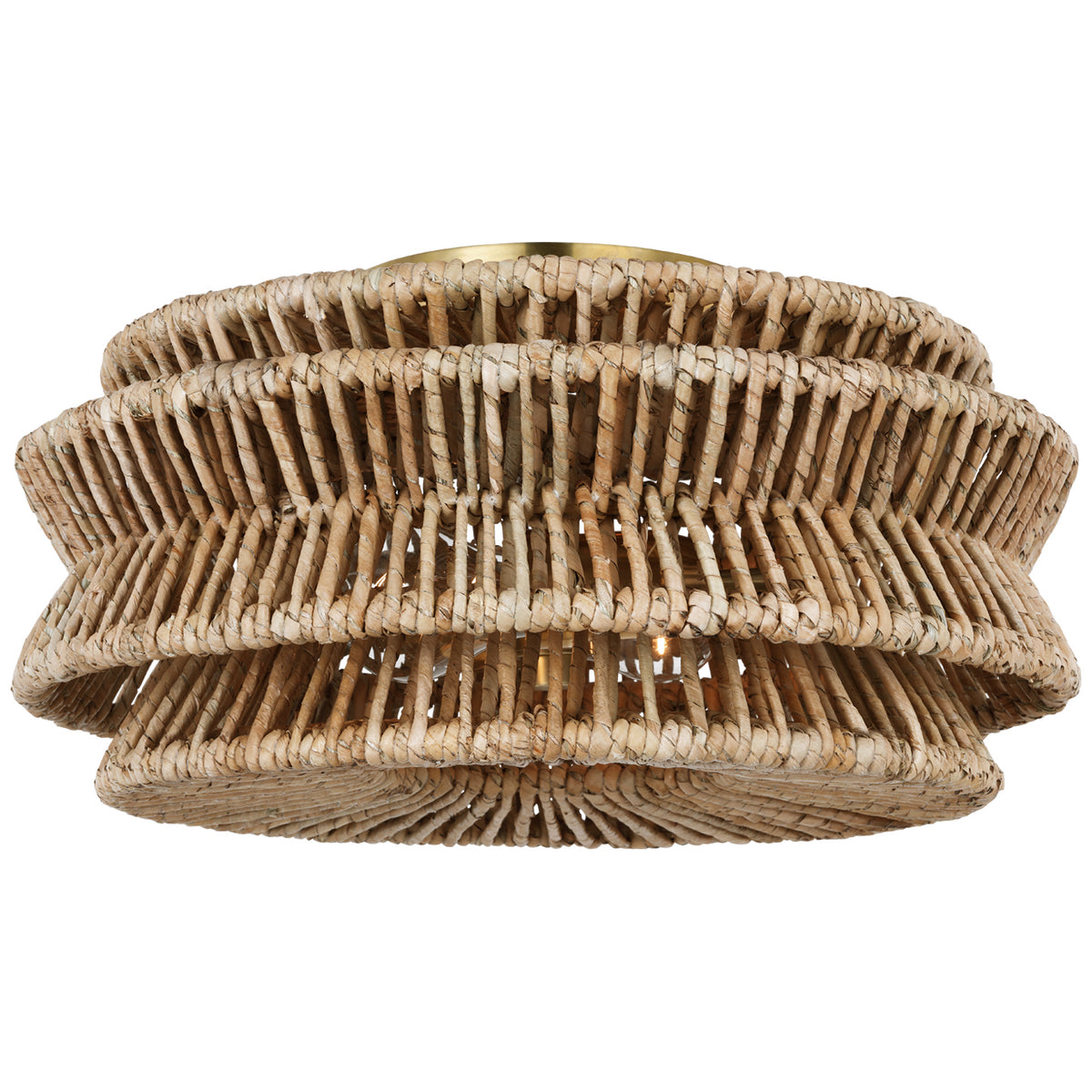 Antigua Large Drum Semi-Flush Mount