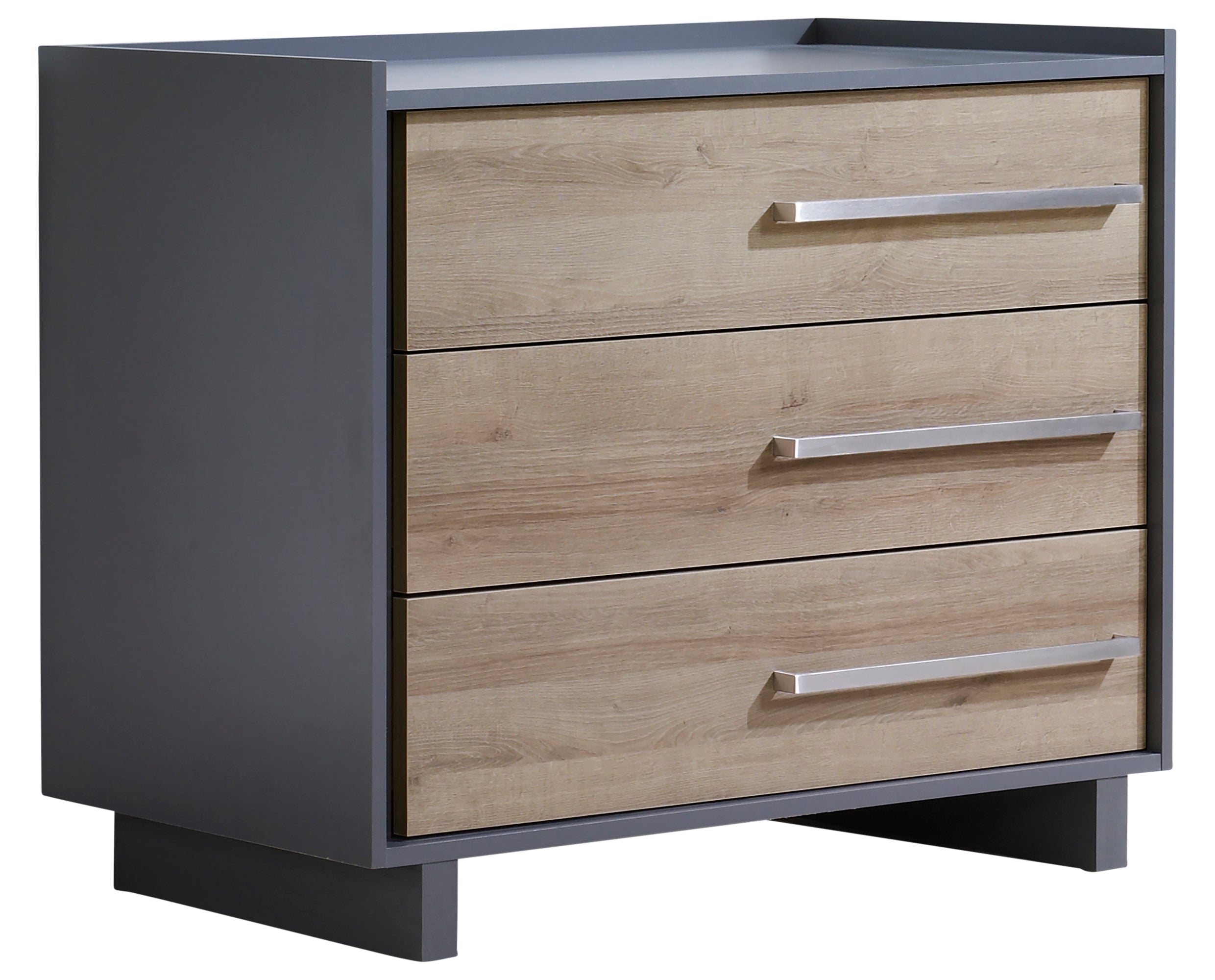 Charcoal Laminate & Natural Laminate with Charcoal Wood | Urban Crib & Dresser Set | Valley Ridge Furniture