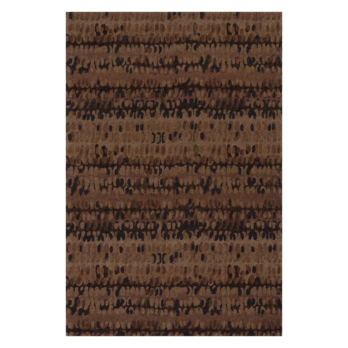 Dash & Albert Paint Chip Hand Micro Hooked Wool Rug in Bark, on white