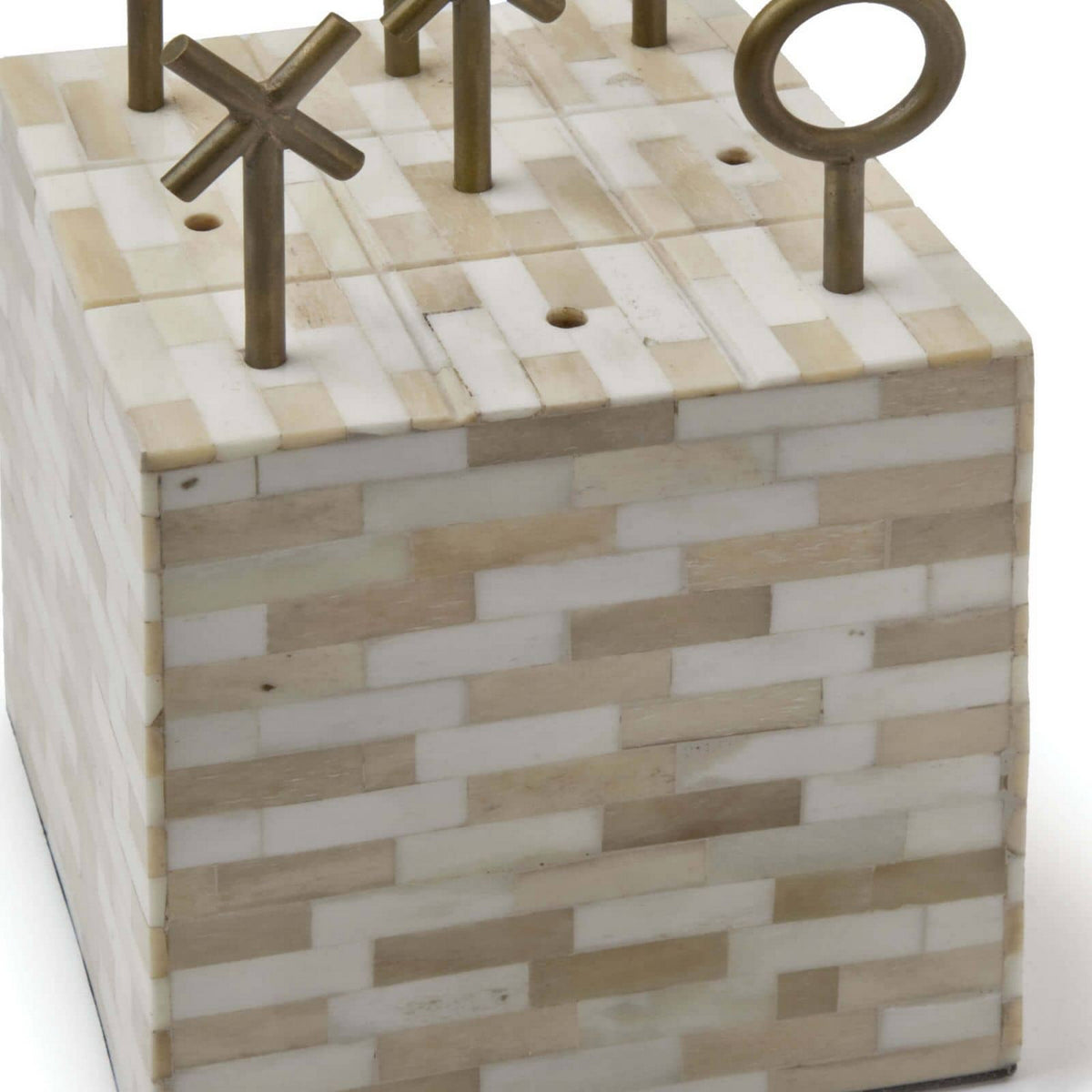 Tic Tac Toe Block (Multi-Tone Bone)