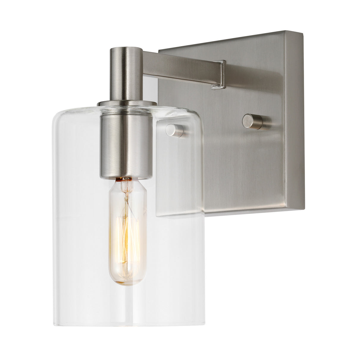 LED Bath Wall Sconce — W: 4.75" × H: 7.75" × D: 6.38"
