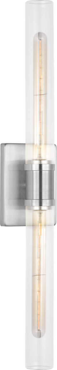 Keaton 30" Vanity Sconce — Clear Fluted