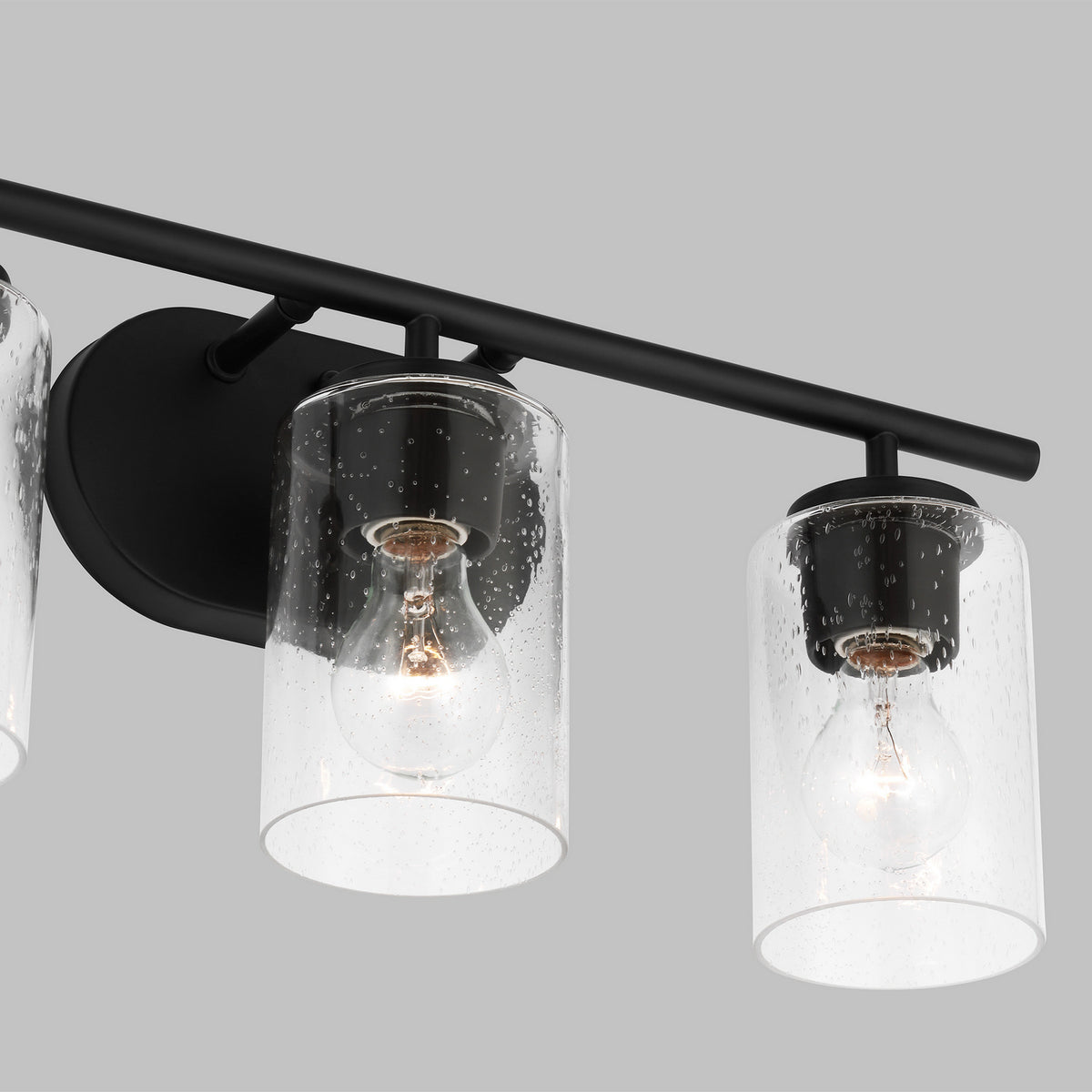 Oslo 3-Light Bath Sconce — Clear Seeded