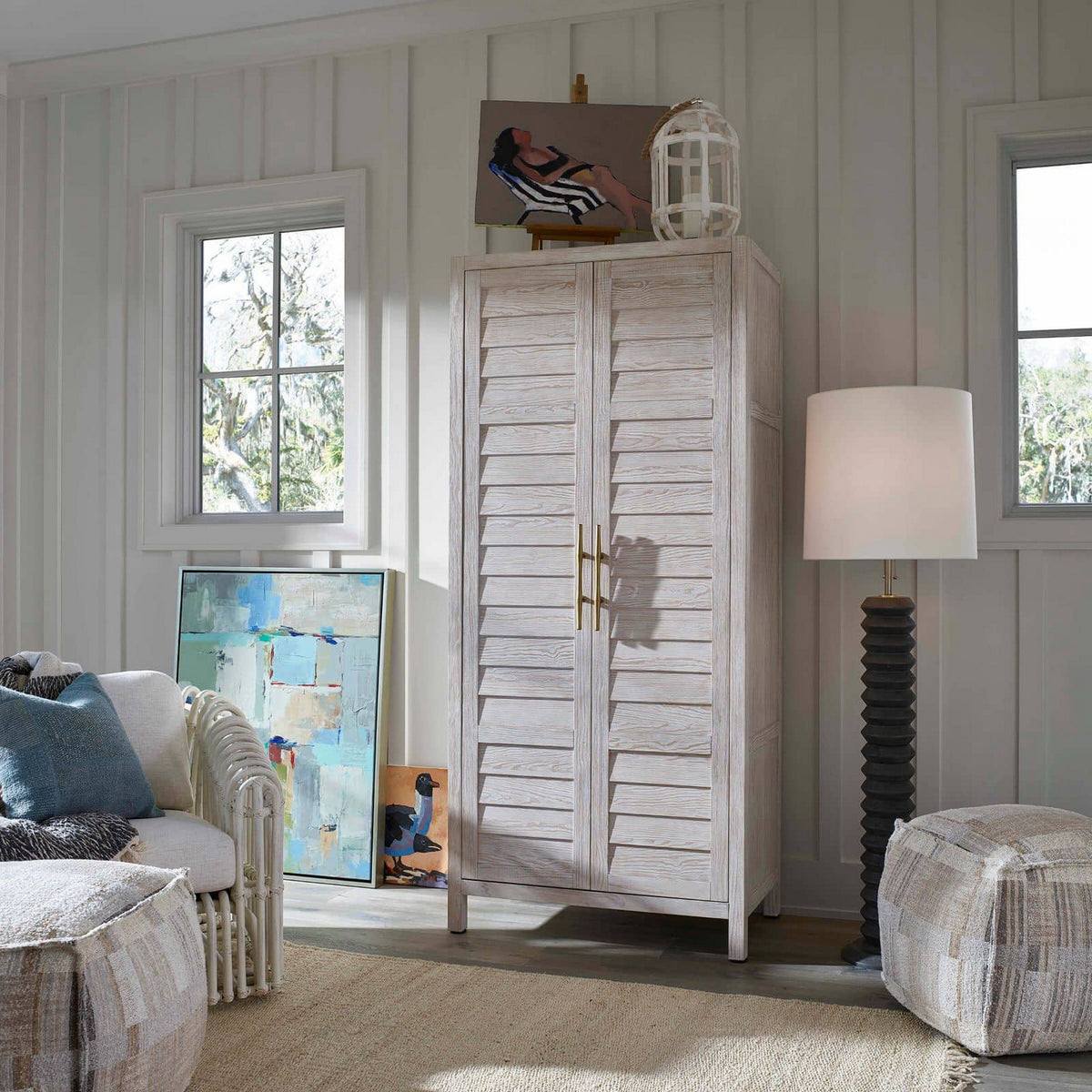 Accordion Two Light Floor Lamp