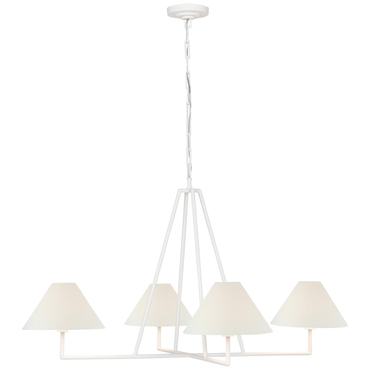 Ashton Extra Large Four Light Sculpted Chandelier
