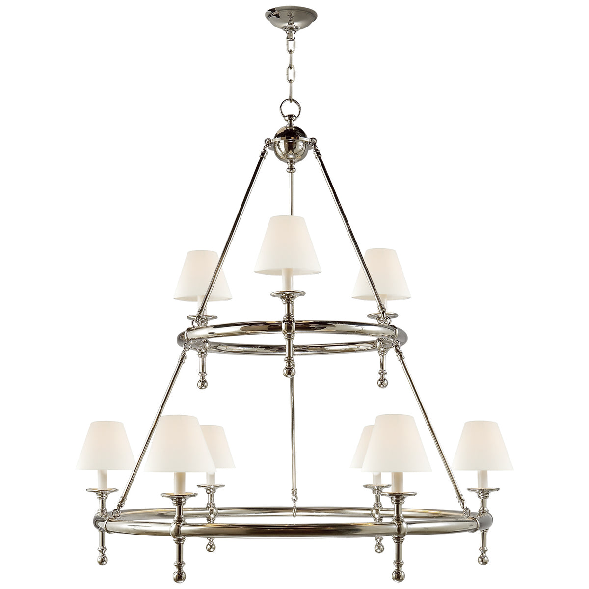 Classic Two-Tier Ring Chandelier