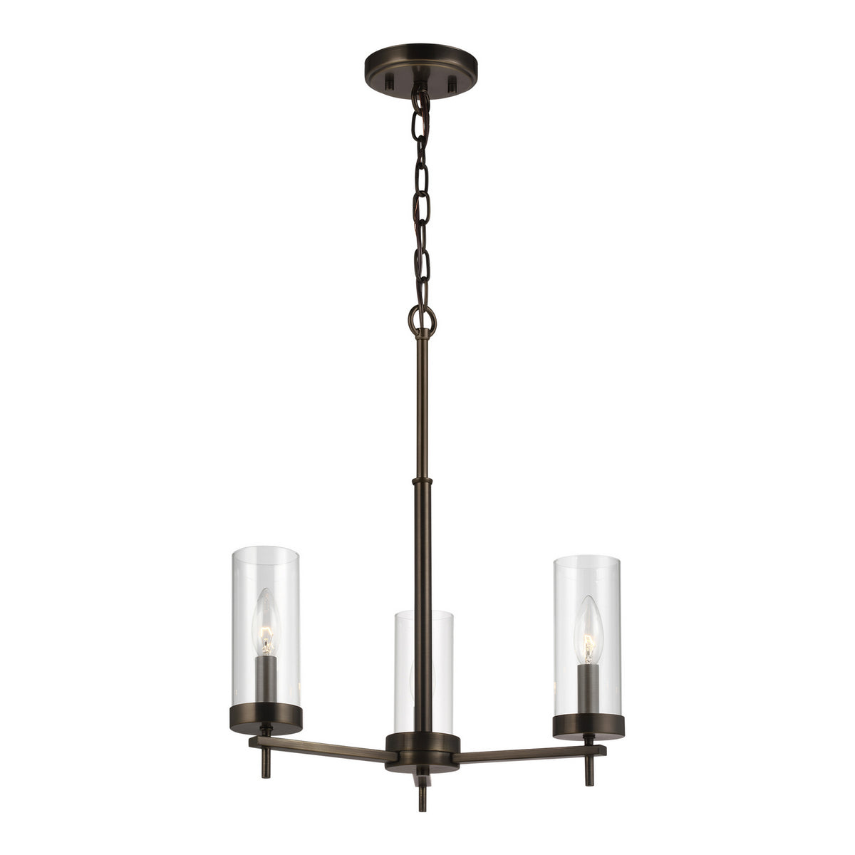 Three Light Chandelier — 21.13", 60 W