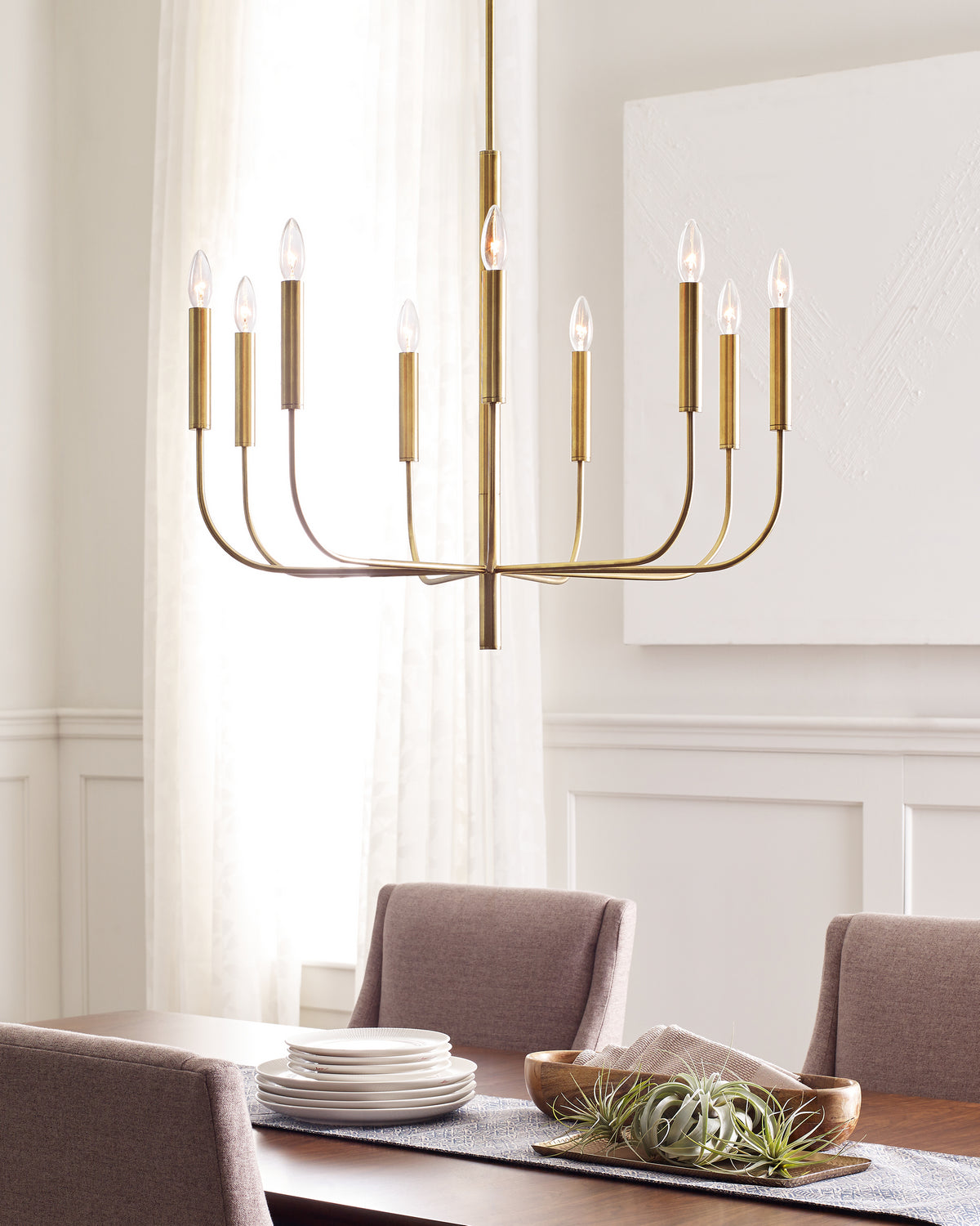 Nine Light Chandelier — 25.75", 60 W