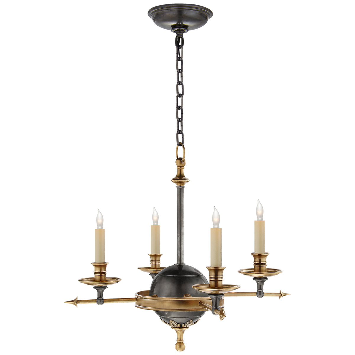Leaf and Arrow Small Chandelier