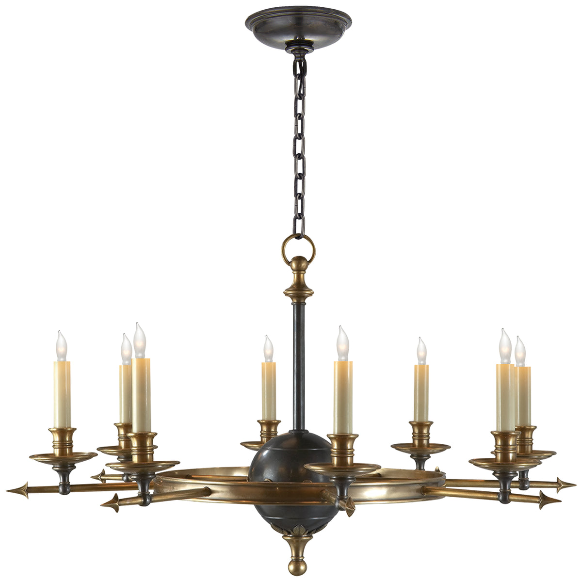 Leaf and Arrow Large Chandelier