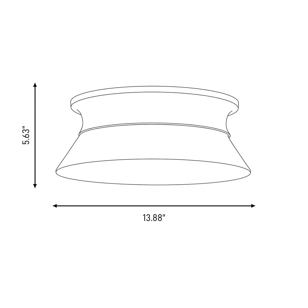 Panos Medium Flush Mount