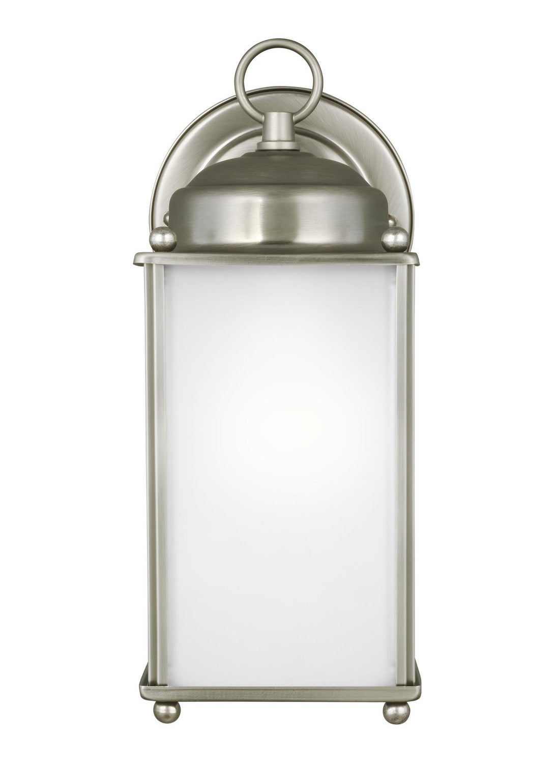 New Castle Medium Wall Lantern — Satin Etched
