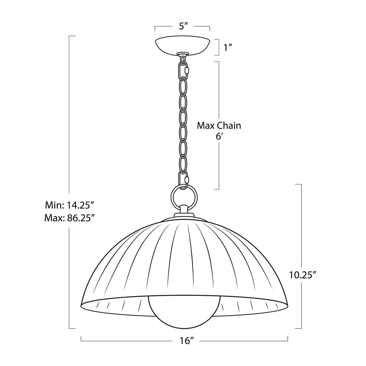 Dariel One Light Pendant