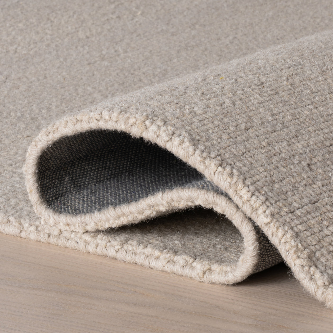 Nate Berkus Hollis Solid Wool Cozy Area Rug