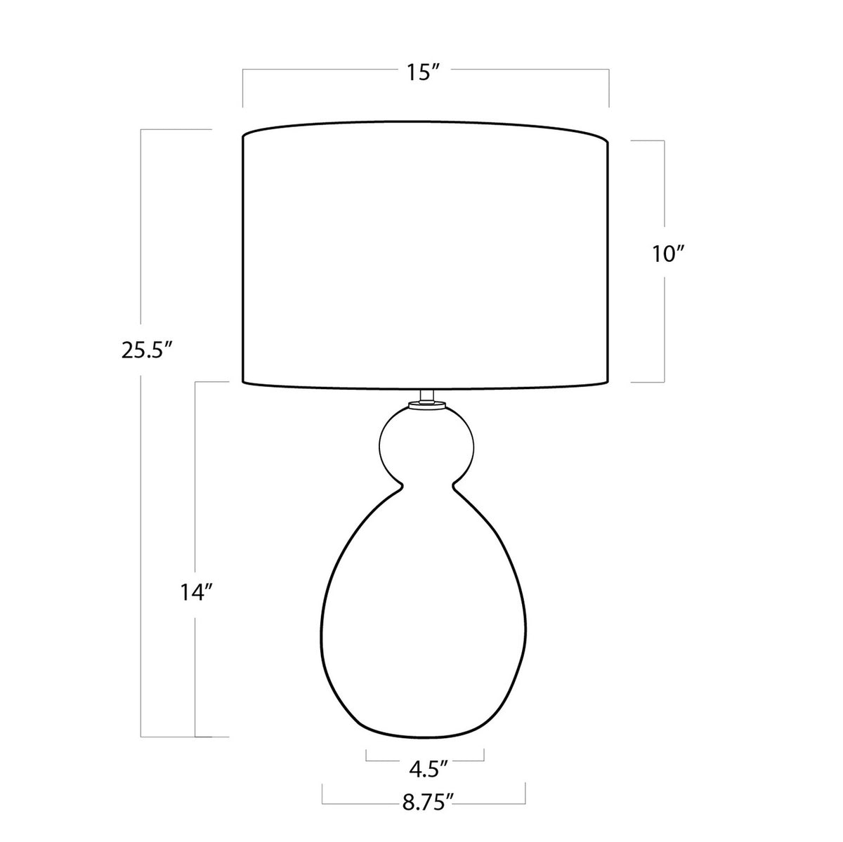 Playa One Light Table Lamp