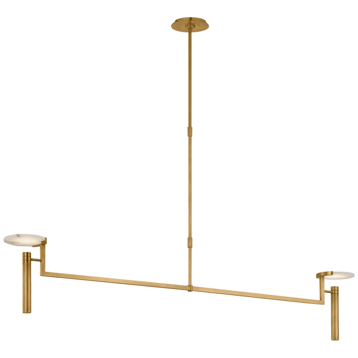 Melange Extra Large Floating Disc Linear Chandelier